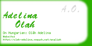 adelina olah business card